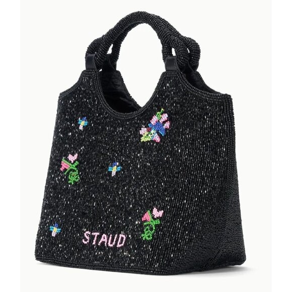 Staud Beaded Côte Bag – Resort Floral Beading Purse - NWT - Picture 2 of 4
